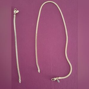 Elegant Gold Necklace And Bracelet Set